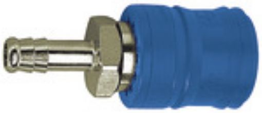 249.84 Entlüftungskupplung / NW 7,4 Tülle für 10 mm LW / Messing vernickelt Betriebsdruck max. 8 bar Med.-U  