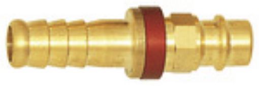 248.57 Einstecktülle / NW 7,8 für Schlauch 6 mm / rot Betriebsdruck 0-35 bar / Messing Med.-Umgeb.temp. -20  