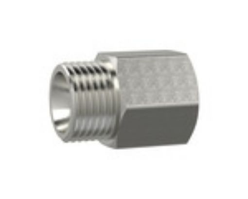 252.08/2-ES Reduziernippel M 5 a. / G 1/8 i. Edelstahl 1.4571  