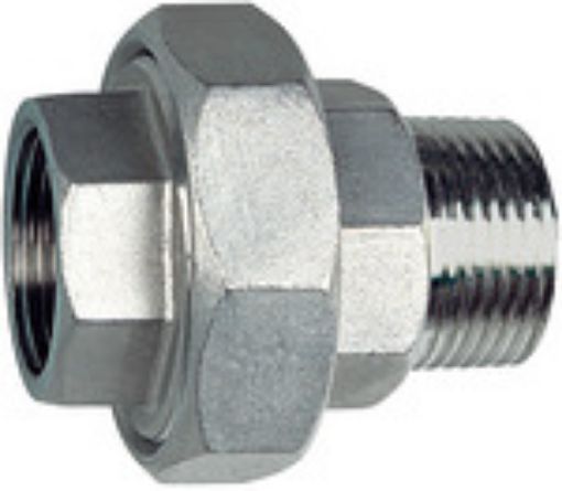 272.02-ES Doppelnippel lösbar G 1/4" i./a.  / Edelstahl / konisch dichtend  
