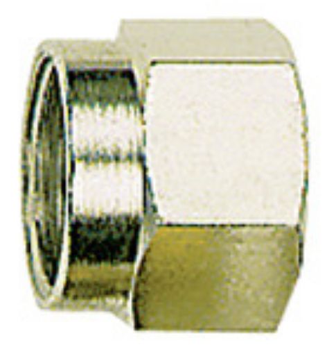 N 410 Überwurfmutter M 26x1,5/ Rohr AD 18 Messing vernickelt  