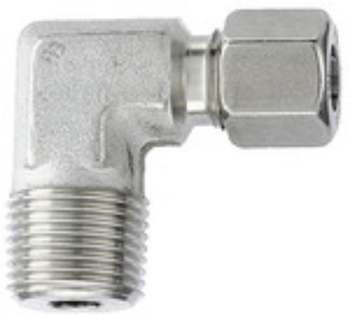 ES 102 Winkel-Verschraubung WEL R 1/2 a. / Edelstahl  1.4571 Rohr AD 12 mm max.315 bar  