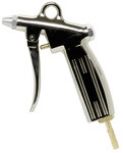 22 C Blaspistole / Alu-Druckguss vernickelt Tülle für 13 mm l. W. / Standarddüse -10°C + 50°C / max. 10 b  