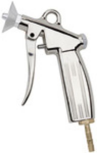 22 C-S Blaspistole / Alu-Druckguss vernickelt Tülle für 13 mm l. W. / Schutzschild -10°C + 50°C / max. 10 b  