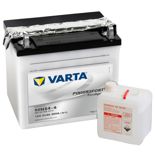524 101 020 A51 4 Varta Powersports Fresh Pack GUG 12V 24AH 200A  