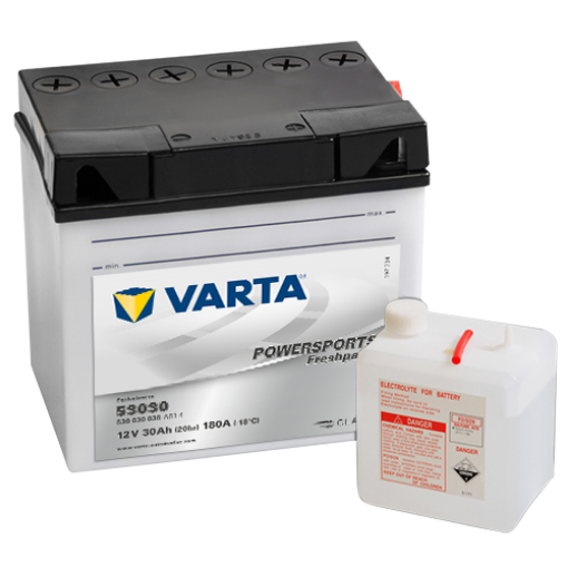 530 030 030 A51 4 Varta Powersports Fresh Pack 12V 30AH 180A  
