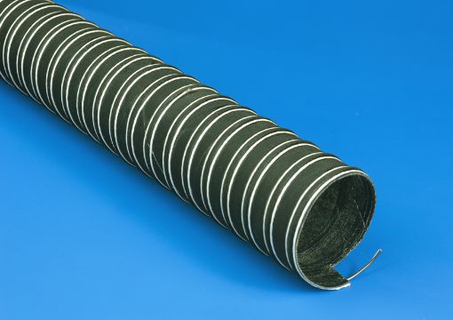 Neoprene-Heißluftschlauch 025mm CR2 VE4 schwarz, zweilagig, 25 mm I-Durchmesser Rolle: 4 m, neoprenbeschichtetes Glasgewebe, 