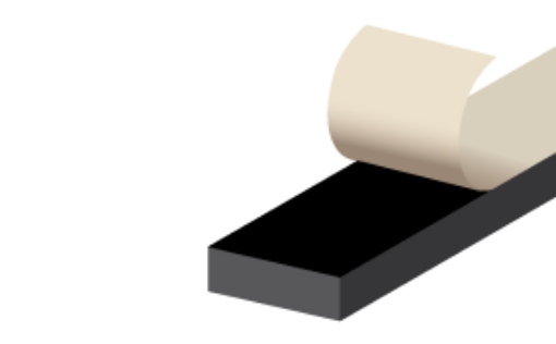 Moosgu.20X15 SK-EPDM-25 Moosgummi-Profil 20X15mm schwarz eins. selbstklebend, Rolle: 25 m 