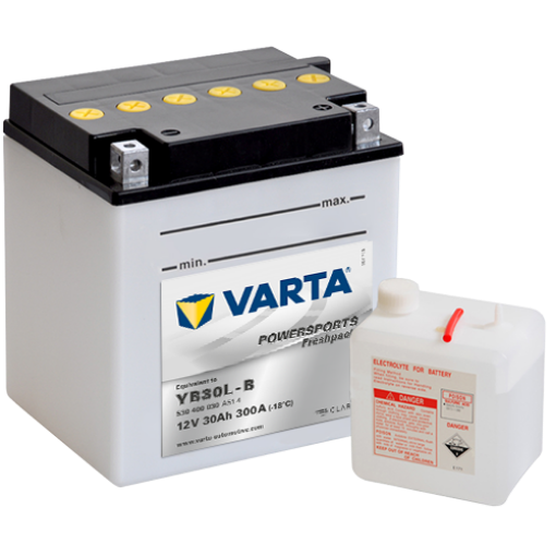 530 400 030 A51 4 Varta Powersports Fresh Pack 12V 30AH 300A  