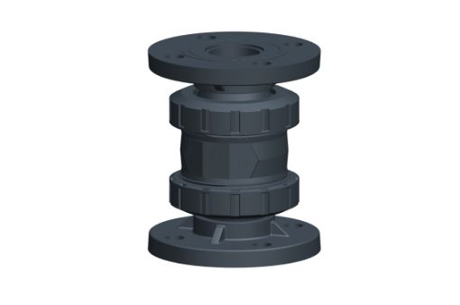 161561092 Rückschlagventil Typ 561 PVC-U/FPM , mit Festflanschen metrisch, d=20mm GF, PN 16 