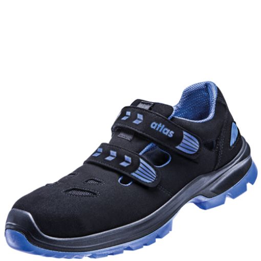 Atlas Sandale SL 46 blue, Größe: 46, Weite: 10 EN ISO 20345 S1 SRC ESD Sportline Obermaterial, Aluminiumkappe 