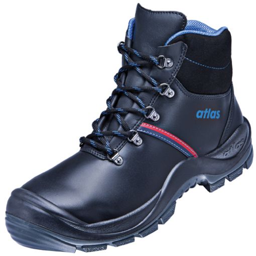 Atlas Schnürstiefel ANATOMIC BAU 500, Größe: 41, Weite: 10 EN ISO 20345 S3 SRC Waterproofleder, Stahlkappe, Stahlzwischensohle 