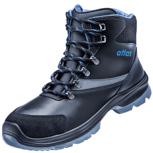 Atlas knöchelhoher Sicherheitsschuh alu-tec 735 XP, Größe: 39, Weite: 10 EN ISO 20345 S3 SRC ESD Waterproofleder, Aluminiumkappe; XP metallfreie Durchtritthemmung 