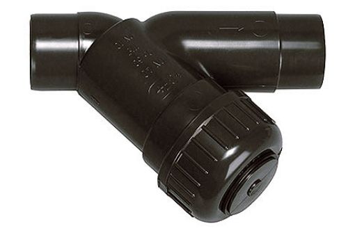 167305250 Schmutzfänger Typ 305 PP-H/EPDM, mit Schweissmuffen metrisch, d=63mm GF 