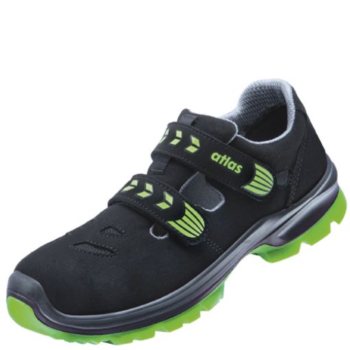 Atlas Sandale SL 26 green, Größe: 46, Weite: 10 EN ISO 20345 S1 SRC ESD Sportline Obermaterial, Aluminiumkappe 