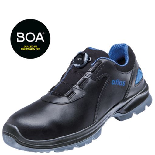 Atlas Halbschuh SL 9645 XP BOA, Größe: 36, Weite: 10 EN ISO 20345 S3 SRC ESD Waterproofleder, Aluminiumkappe, XP metallfreie Durchtritthemmung, BOA-Verschluss 