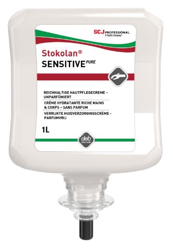 Stokolan SENSITIVE PURE 1Liter Kartusche Regenerierende Creme für empfindliche Haut SSP1L 