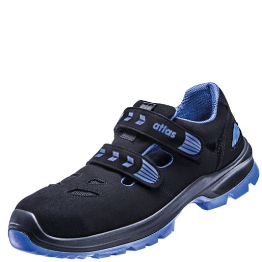 Atlas Sandale SL 465 XP blue, Größe: 41, Weite: 10 EN ISO 20345 S1P SRC ESD Sportline Obermaterial, Aluminiumkappe, XP metallfreie Durchtritthemmung 