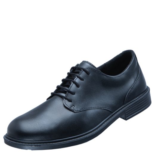 Atlas Halbschuh CX 345 black, Größe: 44, Weite: 10 EN ISO 20345 S3 SRC, ESD Rindleder, Stahlkappe, metallische Durchtritthemmung 