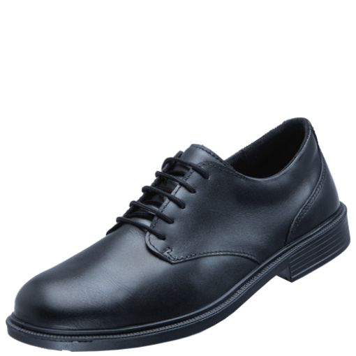 Atlas Halbschuh CX 340  black, Größe: 43, Weite: 10 EN ISO 20345 S2 SRC, ESD Rindleder, Stahlkappe 