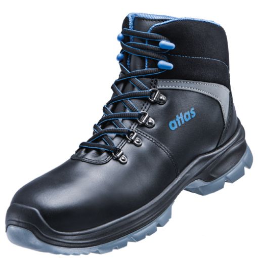 Atlas knöchelhoher Sicherheitsschuh SL 845 XP blue, Größe: 43, Weite: 10 EN ISO 20345 S3 SRC ESD Waterproofleder, Aluminiumkappe, XP metallfreie Durchtritthemmung 