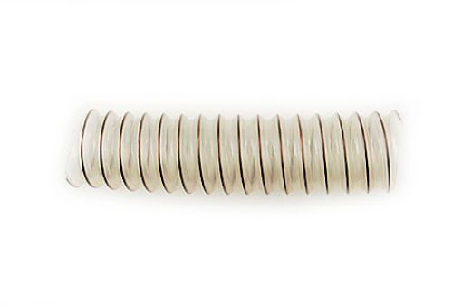 PUL.AFH060-15 PU-Spiralschlauch 060 mm I-Drm., transparent, mit Stahlspirale, Rolle: 15 m, Temp.:-40/+90° C, 