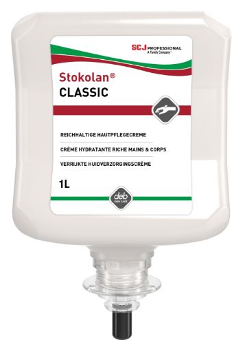 Stokolan CLASSIC 1Liter Kartusche Reichhaltige Hautpflegecreme, trockene/strapazierte Haut SCL1L 