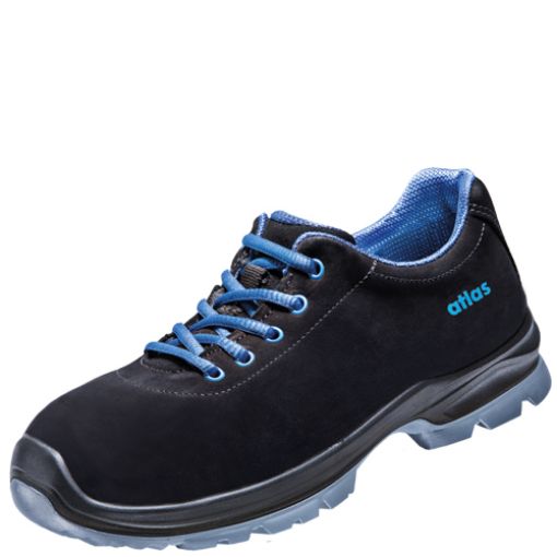 Atlas Sandale SL 60 blue, Größe: 43, Weite: 10 EN ISO 20345 S2 SRC ESD SOFT-Nubukleder, Aluminiumkappe 