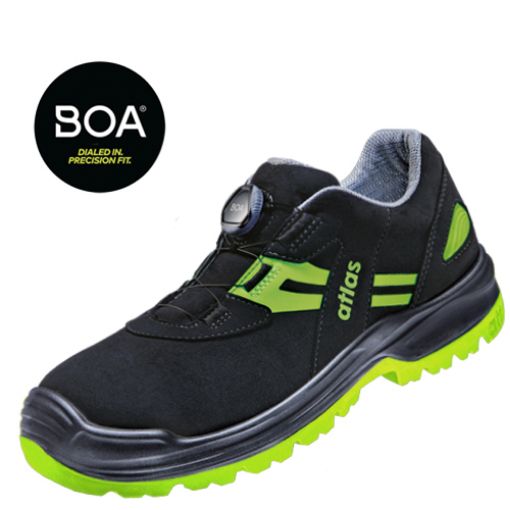 Atlas Halbschuh FLASH 5255 XP BOA, Weite: 49 EN ISO 20345 S3 SRC ESD Sportline Obermaterial, Aluminiumkappe, XP metallfreie Durchtritthemmung, BOA-Verschluss 