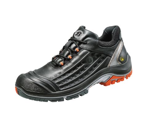 Bata Halbschuh Radar, Größe:44, Weite:W EN ISO 20345 S3  SRC, ESD Vollnarbenleder, Stahlkappe und Stahlzwischensohle 
