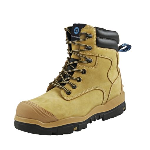 Bata Schnürstiefel Longreach Wheat Zip, Größe:38, Weite:XW EN ISO 20345 S1 SRC Nubukleder, Kunststoffkappe und Kunststoffzwischensohle 