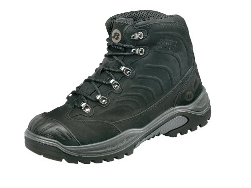 Bata Schnürstiefel Traxx 204, Größe:43, Weite:W EN ISO 20345 S3 SRA Nubukleder, Stahlkappe und Kunststoffzwischensohle 