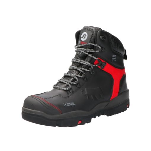 Bata Knöchelstiefel Winch, Größe:44, Weite:XW EN ISO 20345 S3 SRC Vollnarbenleder, Kunststoffkappe 