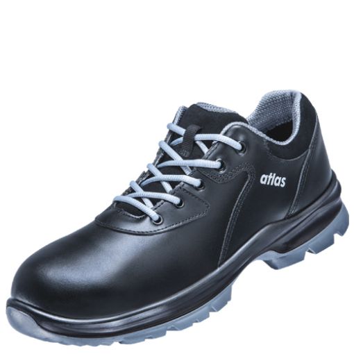 Atlas Halbschuh alu-tec 105 XP, Größe: 45, Weite: 10 EN ISO 20345 S3 SRC, ESD Waterproofleder, Aluminiumkappe, XP metallfreie Durchtritthemmung 