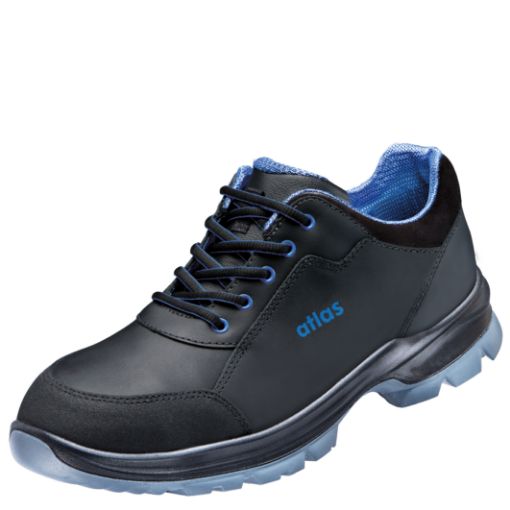 Atlas Halbschuh alu-tec 560, Größe: 47, Weite: 12 EN ISO 20345 S2 SRC, ESD Waterproofleder, Aluminiumkappe 