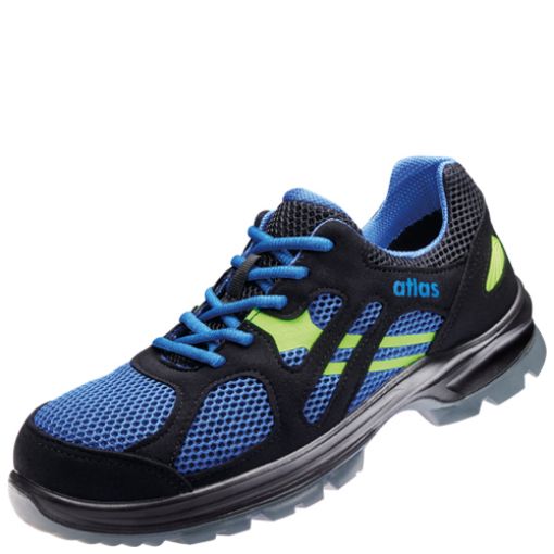 Atlas Halbschuh FLASH 4005 XP, Größe: 37, Weite: 10 EN ISO 20345:2022 S1PS SR Mesh-Obermaterial, Aluminiumkappe, XP metallfreie Durchtritthemmung 