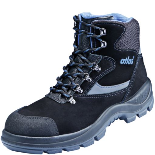 Atlas Schnürstiefel ERGO-MED 735 XP, Größe: 46, Weite: 14 EN ISO 20345 S3 SRC, ESD SOFT-Nubukleder, Stahlkappe, XP metallfreie Durchtritthemmung 