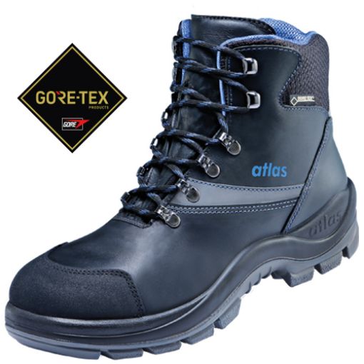 Atlas Schnürstiefel GTX 565 XP, Größe: 49, Weite: 13 EN ISO 20345 S3 CI SRC, ESD Waterproofleder, Stahlkappe, metallfreie Durchtritthemmung 