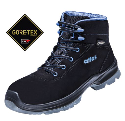Atlas Schnürstiefel GTX 575 XP, Größe: 41, Weite: 10 EN ISO 20345 S3 CI SRC SOFT-Nubukleder, Stahlkappe, XP metallfreie Durchtritthemmung 