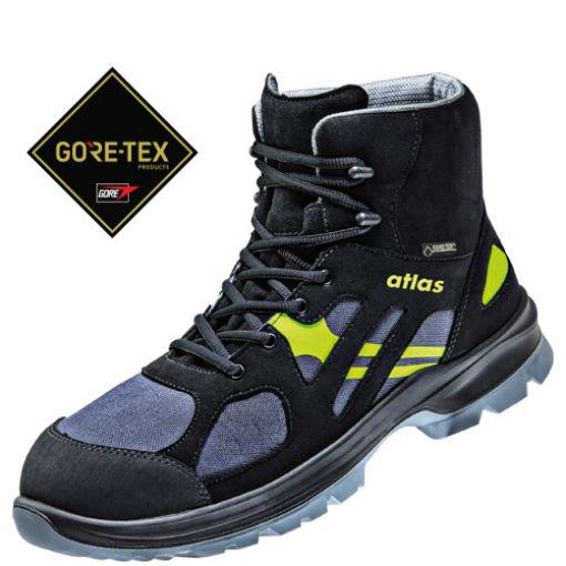 Atlas Schnürstiefel GTX 8205 XP, Größe: 41, Weite: 10 EN ISO 20345 S3 CI SRC Cordura-Obermaterial, Aluminiumkappe, XP metallfreie Durchtritthemmung 