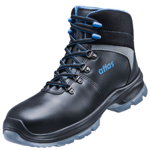 Atlas knöchelhoher Sicherheitsschuh SL 84 blue, Größe: 36, Weite: 10 EN ISO 20345 S2 SRC ESD Waterproofleder, Aluminiumkappe 