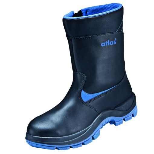 Atlas Winterstiefel ANATOMIC BAU 800 XP, Größe: 49, Weite: 10 EN ISO 20345 S3 CI  SRC Waterproofleder, Stahlkappe, XP metallfreie Durchtritthemmung 