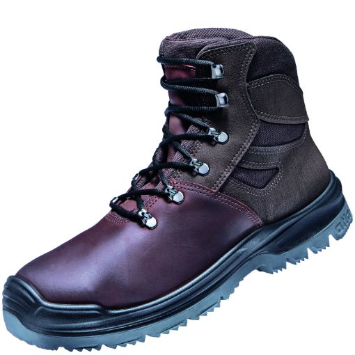 Atlas knöchelhoher Sicherheitsschuh XR 585 XP brown, Größe: 44, Weite: 10 EN ISO 20345 S3 SRC, ESD Oiled-Nubukleder, Aluminiumkappe, XP metallfreie Durchtritthemmung 