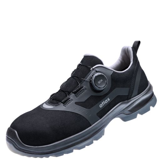 Atlas Halbschuh FLASH 6405 XP BOA, Größe: 42, Weite: 10 EN ISO 20345:2022 S3S SR Sportline Obermaterial, Stahlkappe, XP metallfreie Durchtritthemmung, BOA-Verschluss 