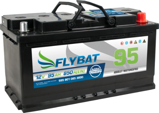 595 901 081 3000 Flybat AGM 12V 95AH 850A [EN] PKW Autobatterie wartungsfrei 