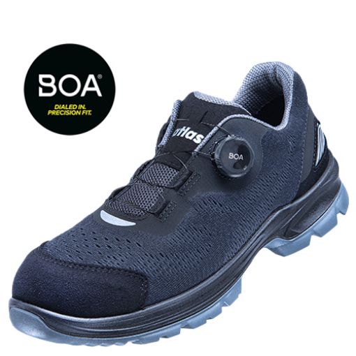 Atlas Halbschuh FLASH 3305 XP BOA, Größe: 45, Weite: 10 EN ISO 20345 S1P SRC ESD Mesh-Obermaterial, Aluminiumkappe, XP metallfreie Durchtritthemmung, BOA-Verschluss 