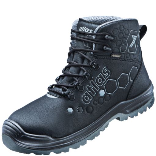 Atlas knöchelhoher Sicherheitsschuh XT 500 GTX, Größe: 48, Weite: 10 EN ISO 20345 S3 SRC ESD Lightweight Schaftkonstruktion, Aluminiumkappe, XP metallfreie Durchtritthemmung 