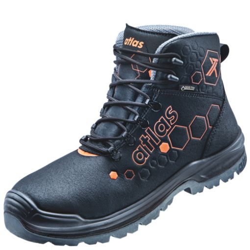 Atlas knöchelhoher Sicherheitsschuh XT 520 GTX, Größe: 47, Weite: 10 EN ISO 20345 S3 SRC ESD Lightweight Schaftkonstruktion, Aluminiumkappe, XP metallfreie Durchtritthemmung 