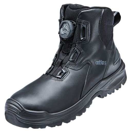 Atlas knöchelhoher Sicherheitsschuh FLASH 9255 XP BOA, Größe: 47, Weite: 10 EN ISO 20345 S3 SRC Waterproofleder, Aluminiumkappe, XP metallfreie Durchtritthemmung, BOA-Verschluss 