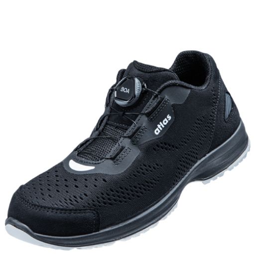 Atlas Halbschuh Runner 955 BOA, Größe: 45, Weite: 10 EN ISO 20345 S1P SRC ESD Mesh-Obermaterial, Stahlkappe, XP metallfreie Durchtritthemmung 